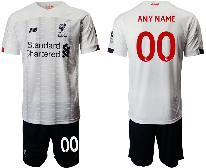 Men 2019-2020 club Liverpool away customized white Soccer Jerseys->customized soccer jersey->Custom Jersey